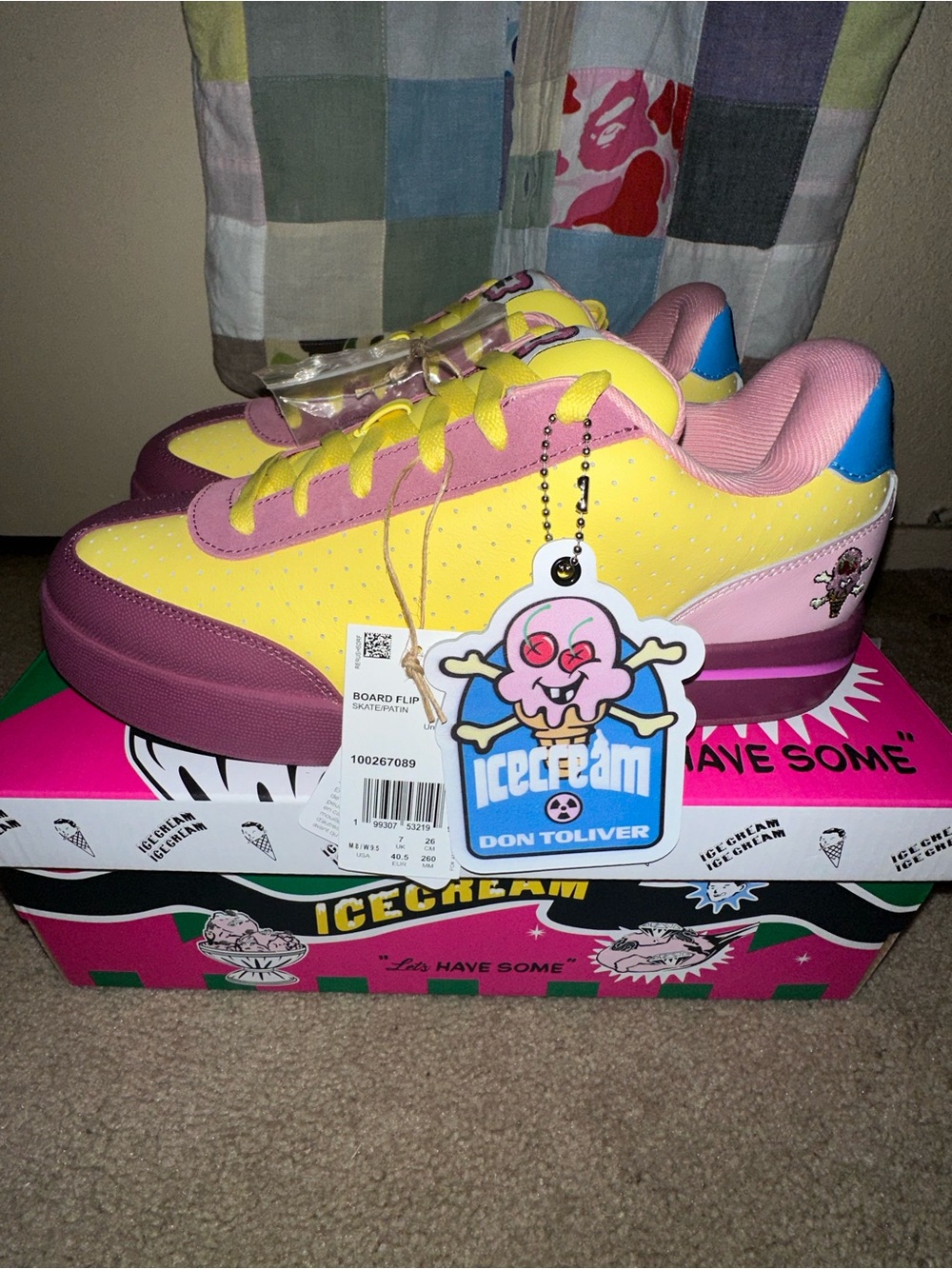 Icecream Board Flip Sneakers ultra rare “Don Toliver” edition